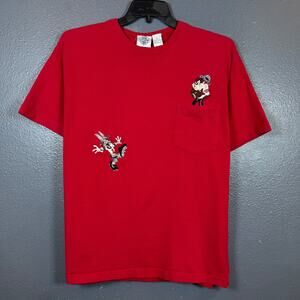 Acme clothing M men’s red t-shirt Warner Bros Looney tunes 1995 Vintage
